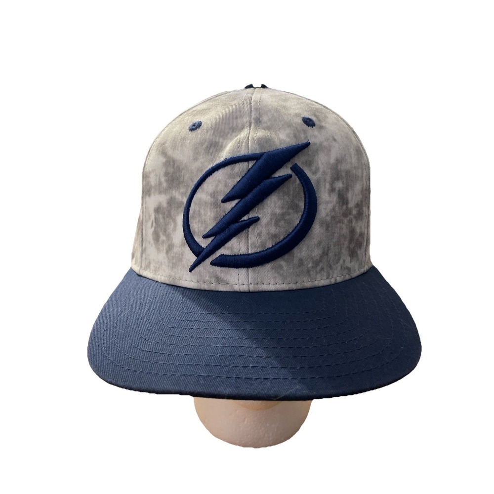 Tampa Bay Lightning Reebok Hat Cap Strap Back Camo Blue NHL Hockey Mens